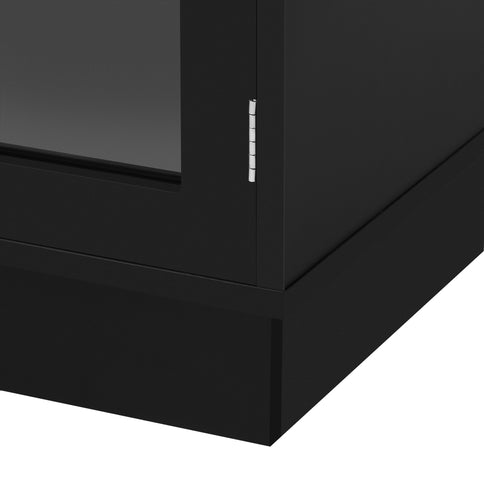 Modern Minimalist TV Stand, Entertainment Center Media Console Cabinet With Adjustable Shelves For Living Room