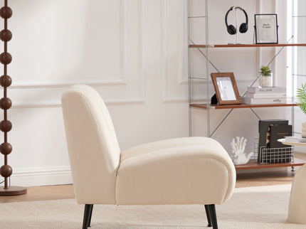 Upholstered Armless Chair For Living Room