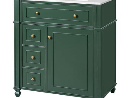 Bathroom Vanity Cabinet With Sink, Soft Close Doors With Door Organizer