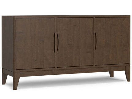 Harper - 3 Door Sideboard Buffet / Storage Cabinet - Walnut Brown