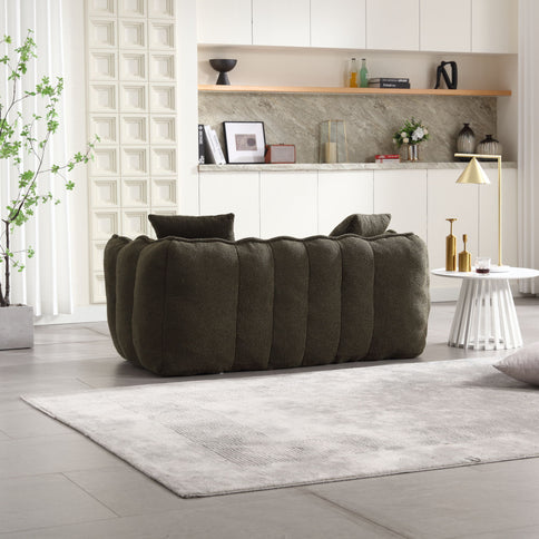 Cozy Beanbag Chair With High Resilience Foam Core For 2