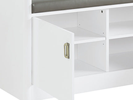 Buck II - High Gloss Hall Tree - White