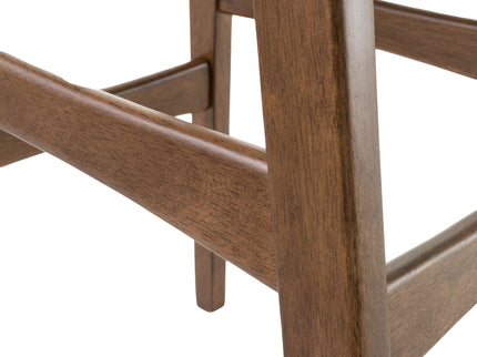 Contemporary Bar Stool With Stylish Seat And Small Backrest