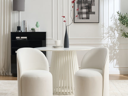 360 Degree Swivel Armless Dining Barrel Chair