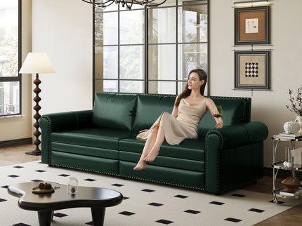 Chesterfield Sofa & Pull Out Bed