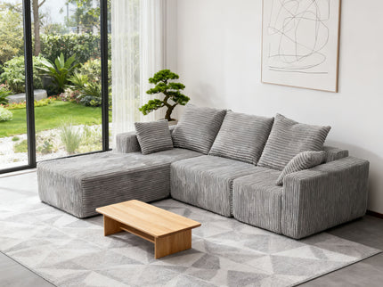 Corner Combination Sofa Sectional Couch With Soft Fabric