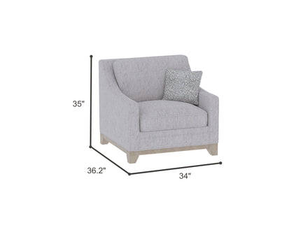 Lounge Chair With Casual Accent - Gray