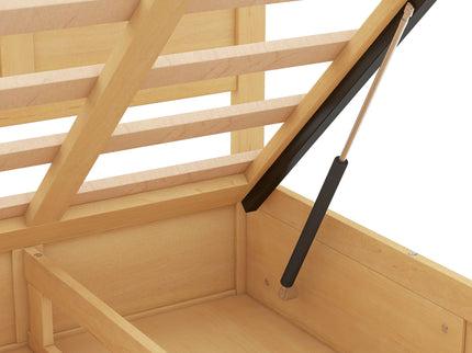 Platform Bed With Underneath Storage And 2 Drawers