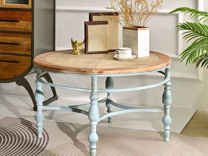 Round Top Carved Table For Living Room