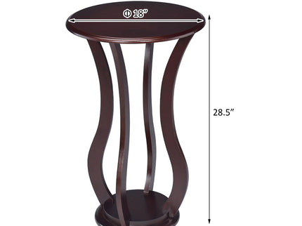 Round Accent Table - Cherry