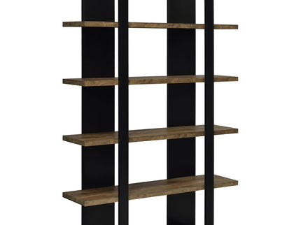 Mystrene - 4 Shelf Bookcase With Open Shelving Design - Black