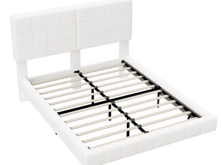 Floating Bed With Light, Soft Touch Surface