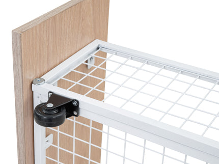 Triple Bunk Bed With Drawers, Multi-Functional Frame With Desks And Shelves In The Middle