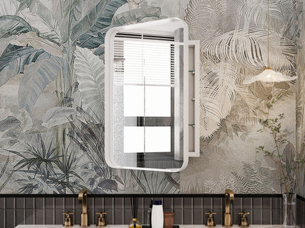Recessed Metal Framed Medicine Cabinet With Mirror And Adjustable Shelves Wall Mirror With Storage For Bathroom