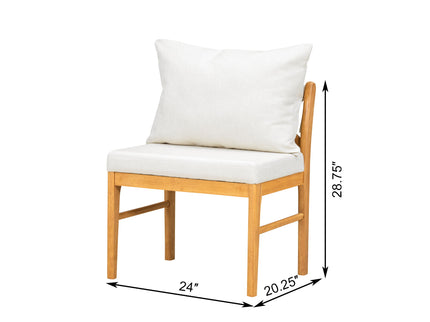 Farmhouse Solid Wood Dining Nook Set For 6, Space Saving High Top Corner Table With Bench & Chairs - Natural / White