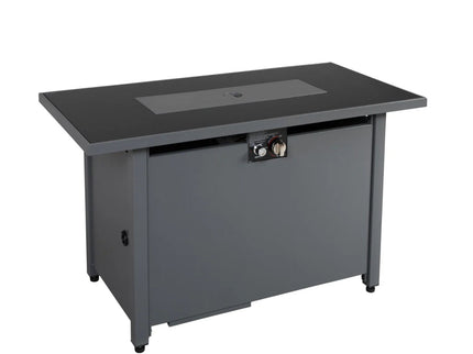 Rectangular Fire Pit With Frame Elegant Design
