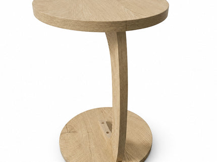 C - Shaped End Table With Sturdy Base