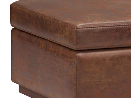 Owen - Lift Top Large Coffee Table Storage Ottoman, Mid Century Style