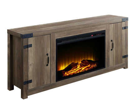 Tobias - Fireplace - Oak / Rustic