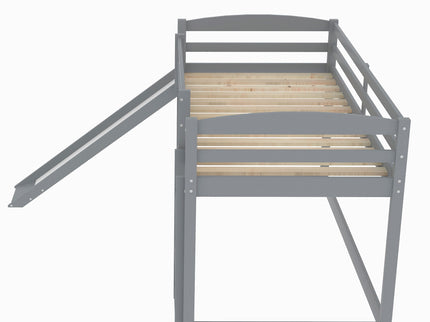 Durable Bunk Bed With Convertible Slide And Ladder