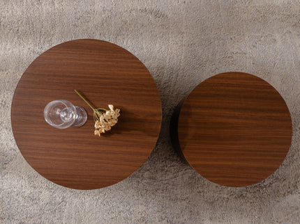 Modern Round Nesting Coffee Table (Set of 2)