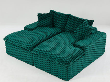 Double Chaise Lounge With Full Compressed Sponge