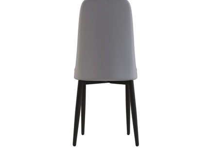 Modern Dining Chair With Cushions And Metal Legs