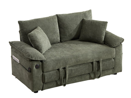 Upholstered Futon Convertible Floor Sofa Bed