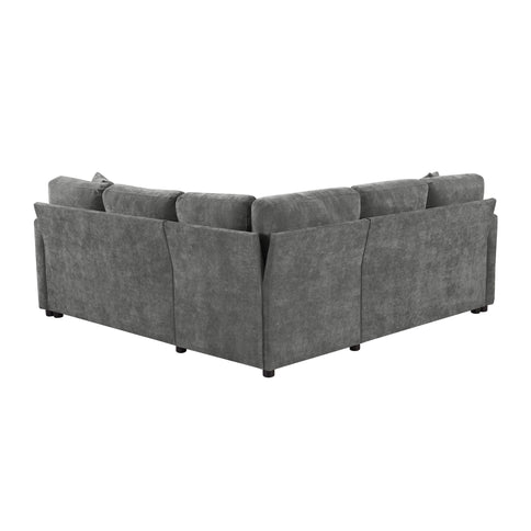 Modern L Shaped Sectional Sofa Bed With Hidden Storage Upholstery