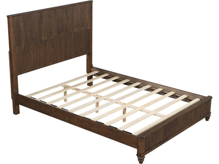 Platform Bed Frame & Tall Headboard
