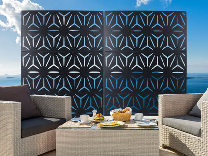Outdoor & Indoor Metal Privacy Screen, Freestanding Decorative Panels