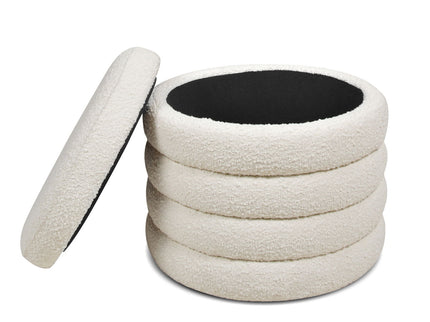 Fuji - Oversized Round Storage Ottoman