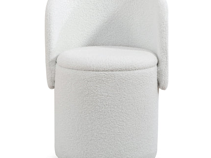 Barrel Chair & Built In Storage, 360° Swivel - Beige