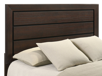 Harrison - Queen Panel Bed - Dark Brown