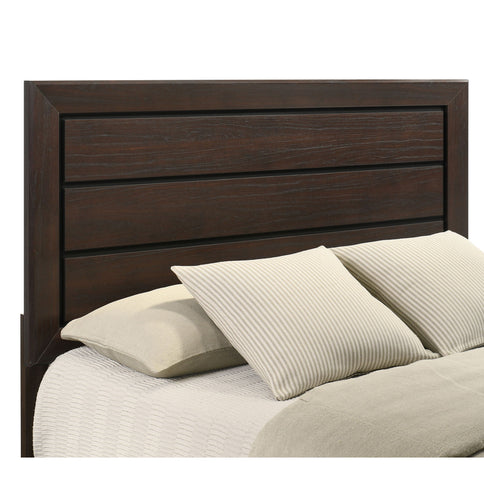 Harrison - Queen Panel Bed - Dark Brown