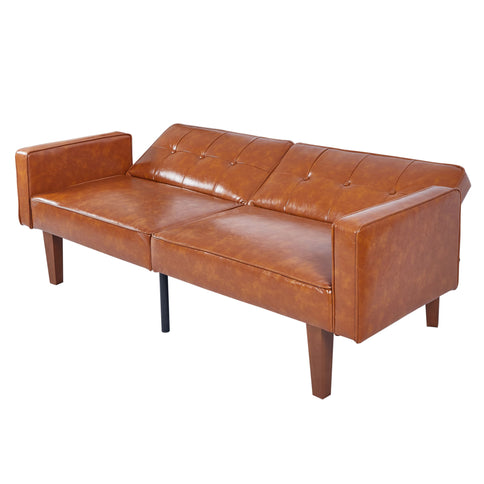 3 Position Split Back Futon Sofa Bed For Living Room