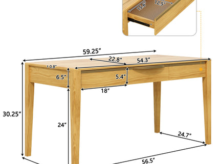 Modern Home Office Desk With Drawers