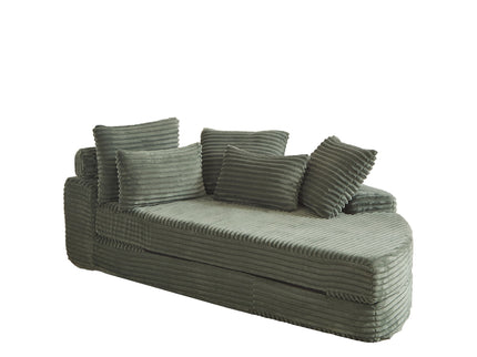 Semi Circular 2 In 1 Sofa Bed With Neck Pillow