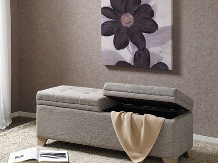 Soft Close Upholstered Storage Bench, Convenient Design