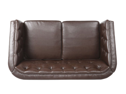 Sophisticated Loveseat With Diamond Stitched Detailing