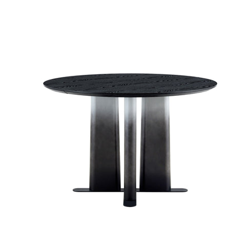 Round Dining Table With Cross Base, Modern Home Furniture