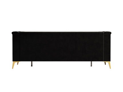 Luxurious Sofa With Legs, Modern Chesterfield Design, Tufted Upholstery, 3 Seat Couch For Living Room And Office