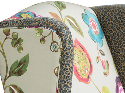 Anya - Wingback Accent Arm Chair - Blue