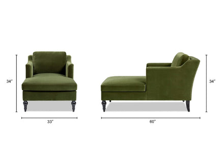 Josephine - Upholstered Chaise Lounge