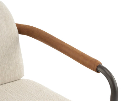 Modern Dining Chair Set With Durable Iron Frame And Comfortable Fabric Upholstery