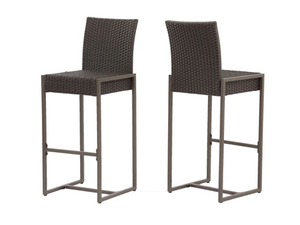 Outdoor Barstool With Hand Crafted Details (Set of 2)