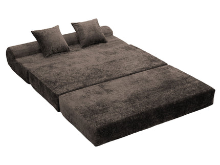 Convertible Design Sofa Bed, 2 Seater Fold Out Floor Couch