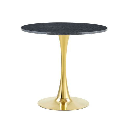 Round Dining Table & Thickened Top For Kitchen