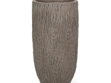 Magnesium Oxide Planter For Outdoor Use - Natural Wood