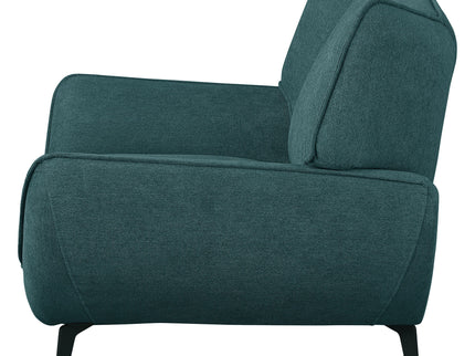 Grenada - Upholstered Flared Arm Accent Chair - Teal Blue